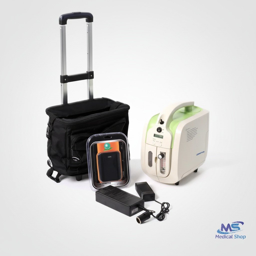 prostudio-ai-portable-oxygen-concentrator-cd9338 (2) Portable JAY-1 5-Liter Portable Oxygen Concentrator With Battery - Image 1