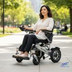 OMB Light Electric Lightweight Folding WheelChair - Image 2