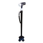 Walking Stick Soft Grip Handle With Torch Light