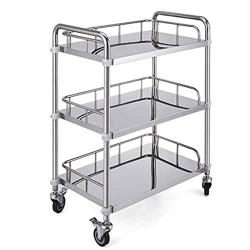 Hospital Medicine 3 Rack Trolley