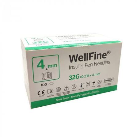 Insulin Pen Needles 32G 4mm - 10 pcs